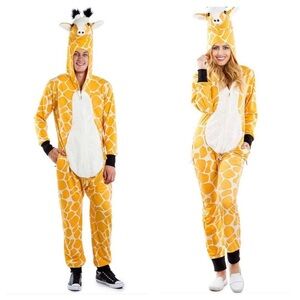 Tipsy Elves Giraffe Costume Adult XL Unisex Hooded One Piece NWT